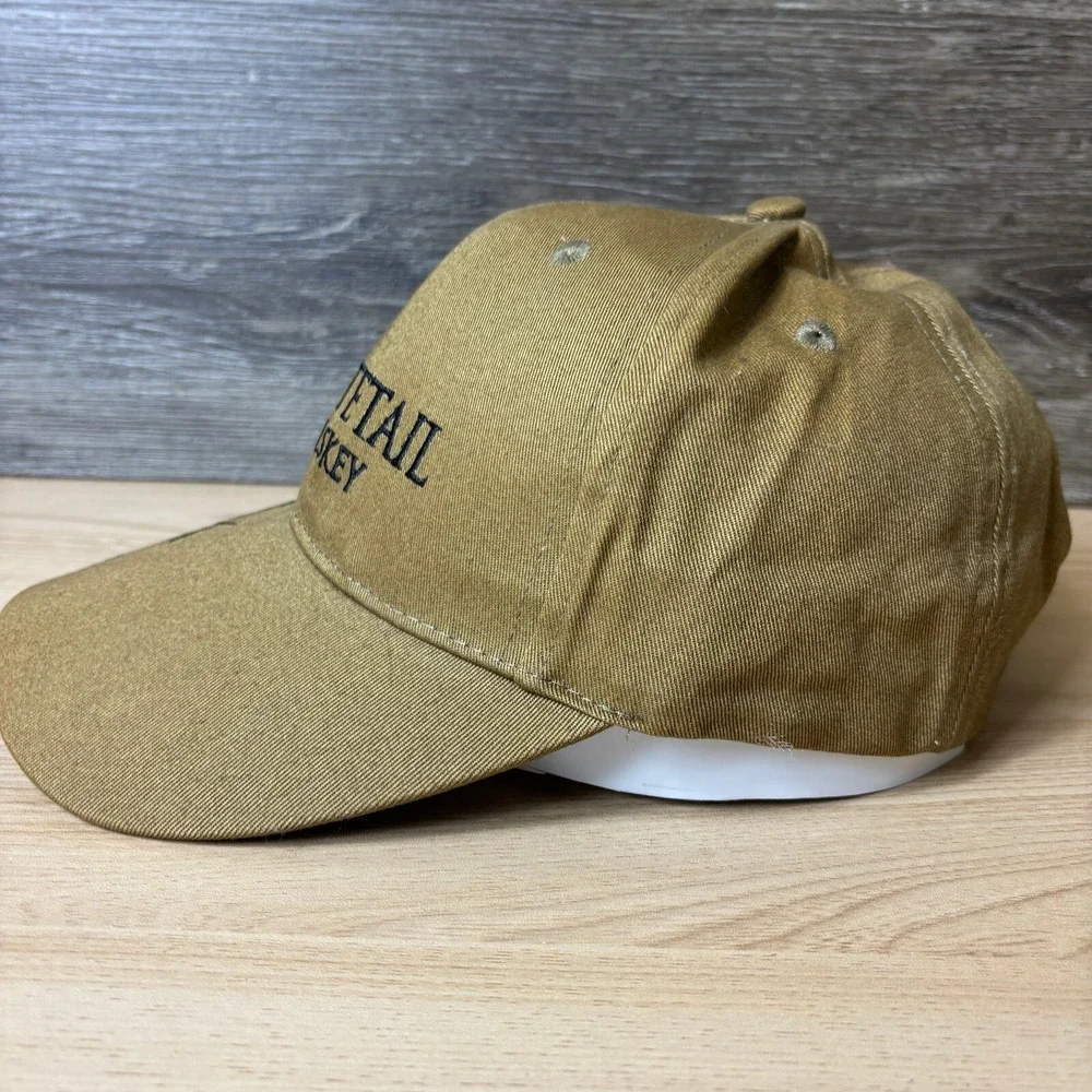 Whitetail Whiskey Hat‎ Cap Strap Back Brown Adjustable